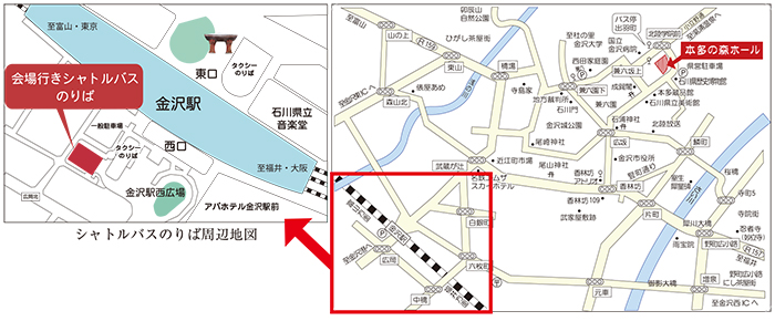 本多の森ホール案内図